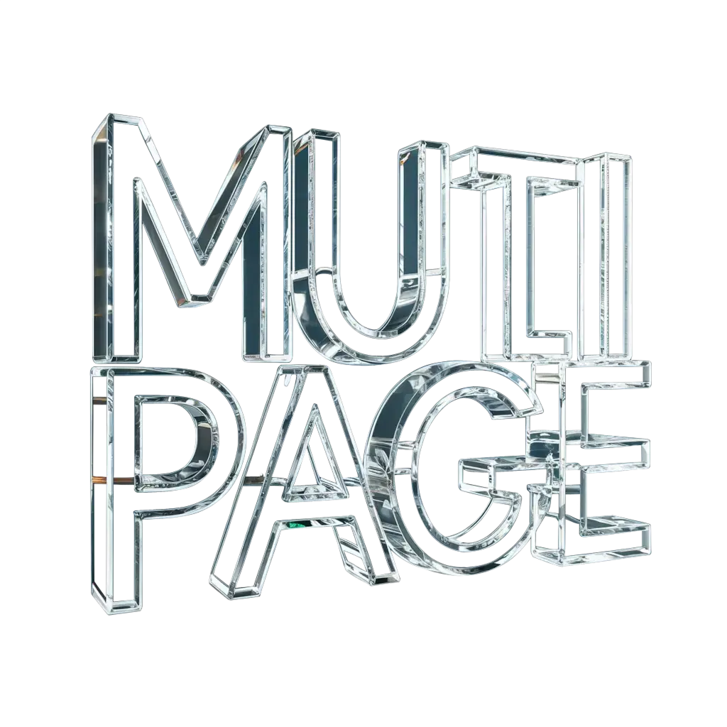 Стеклянная надпись multipage что в переводе: Многостраничник